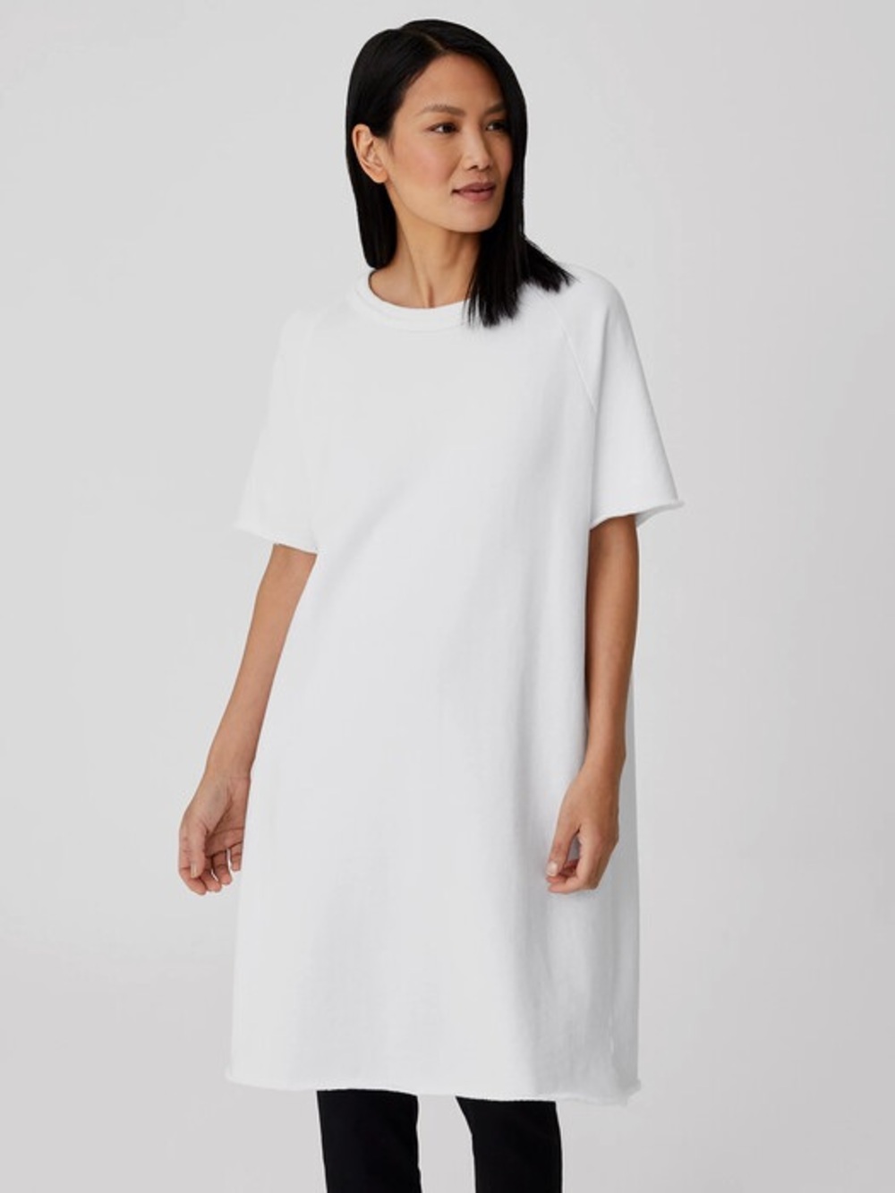 Eileen Fisher Organic Cotton French Terry Dress